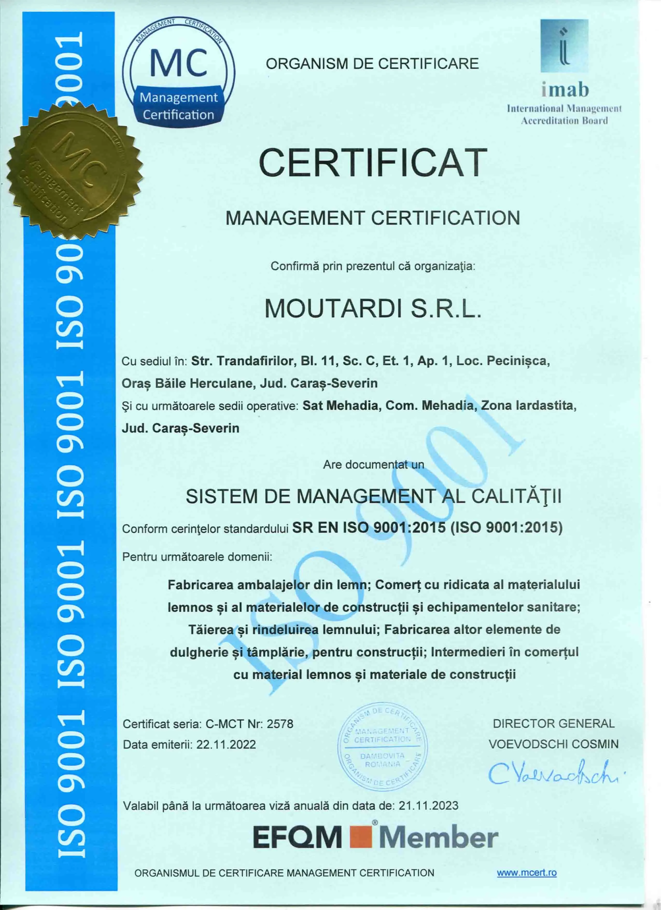 MOUTARDI ISO 9001